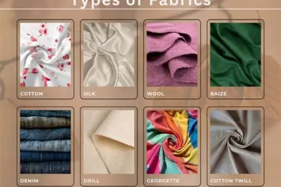 fabrics draped and shaped for clothes and bags