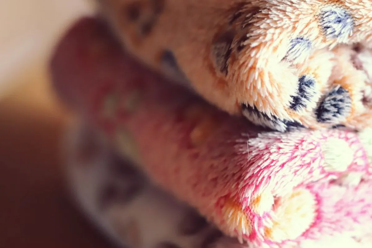 Soft fleece blanket on a chair