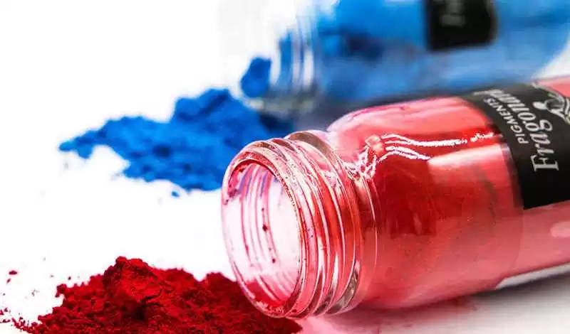 powder acrylic paint bottle