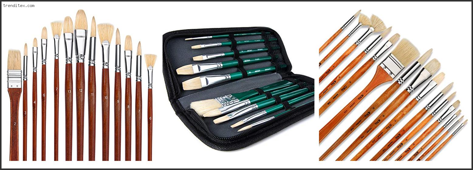 Top 10 Best Hog Bristle Brushes For Oil Painting [2022] Trendi Tex