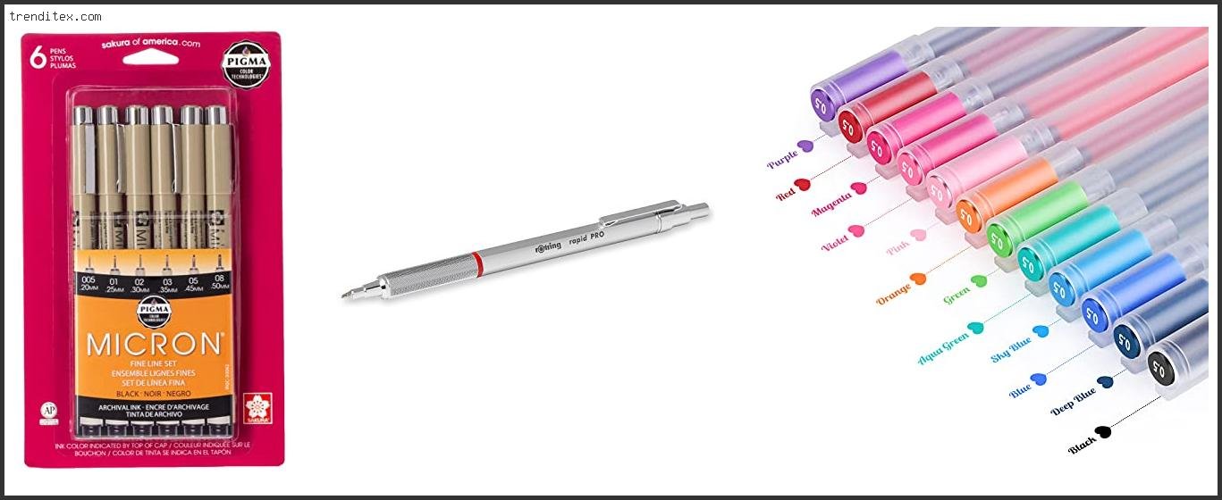 Top 10 Best Ballpoint Pens For Drawing [2022] Trendi Tex