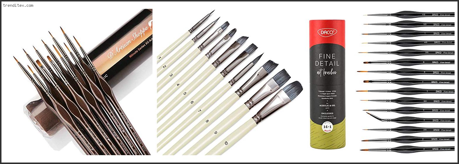 Top 10 Best Synthetic Brushes Miniature Painting [2022] Trendi Tex