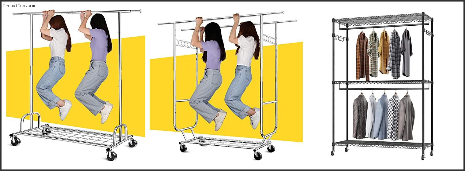 Top 10 Best Clothes Rack With Wheels [2022] Trendi Tex