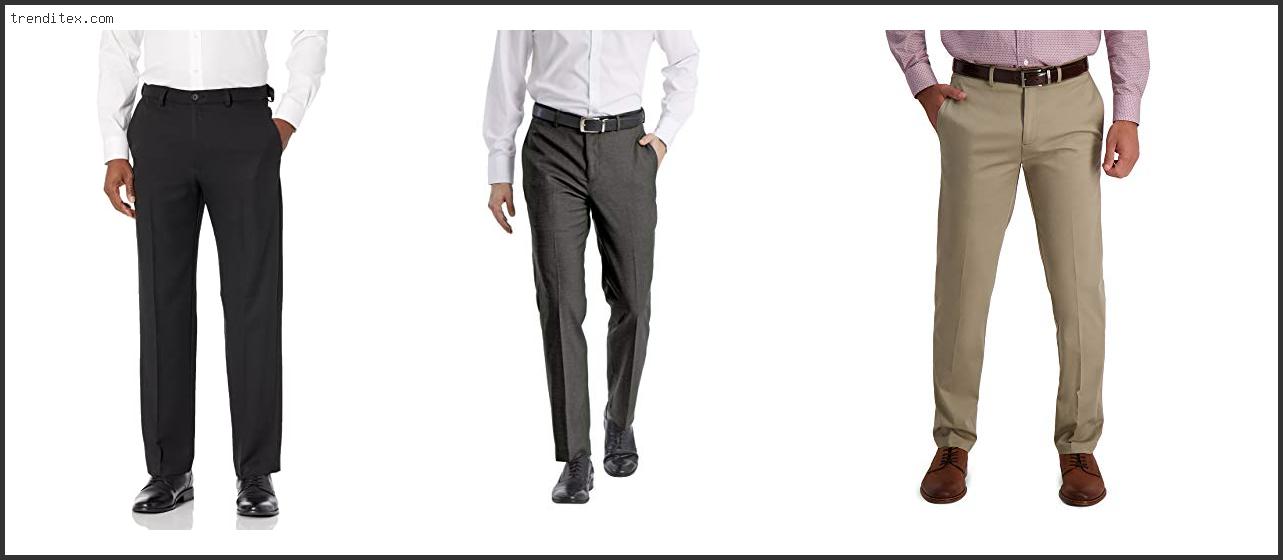 Top 10 Best Men's Non Iron Dress Pants [2022] Trendi Tex
