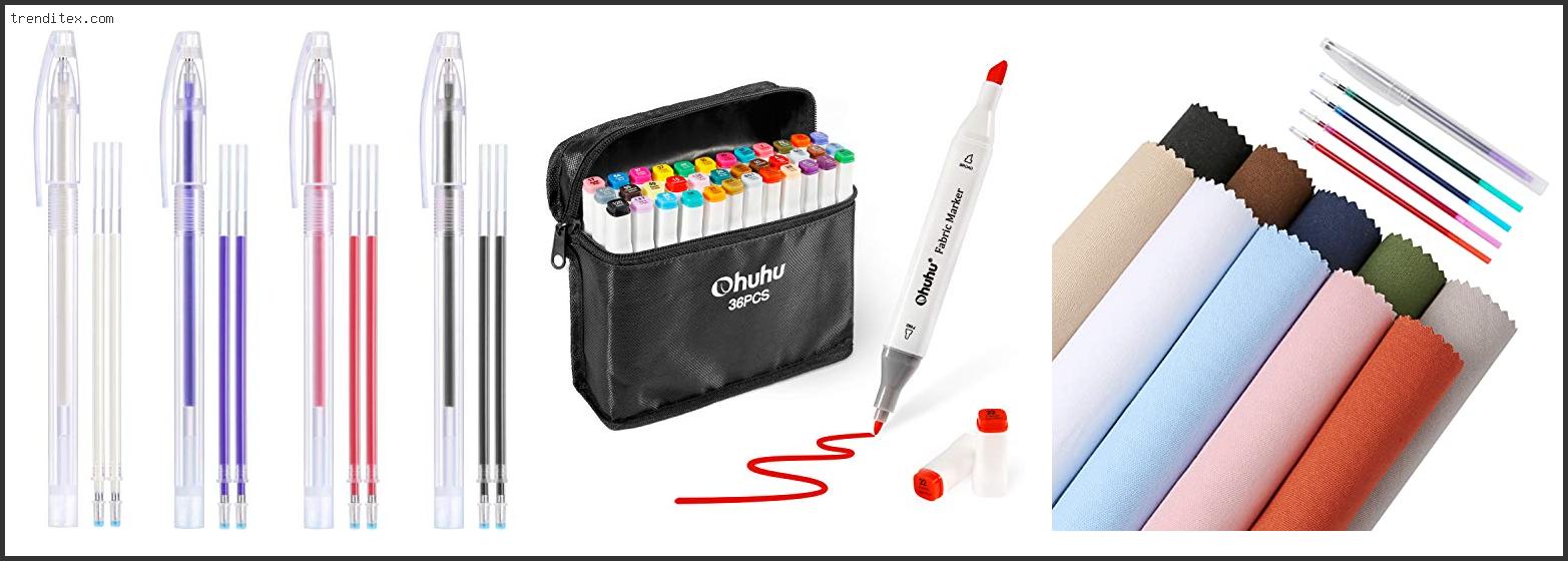 Top 10 Best Fabric Pens For Embroidery [2022] Trendi Tex