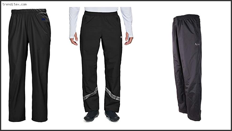 Top 10 Best Rain Pants For Biking [2022] Trendi Tex