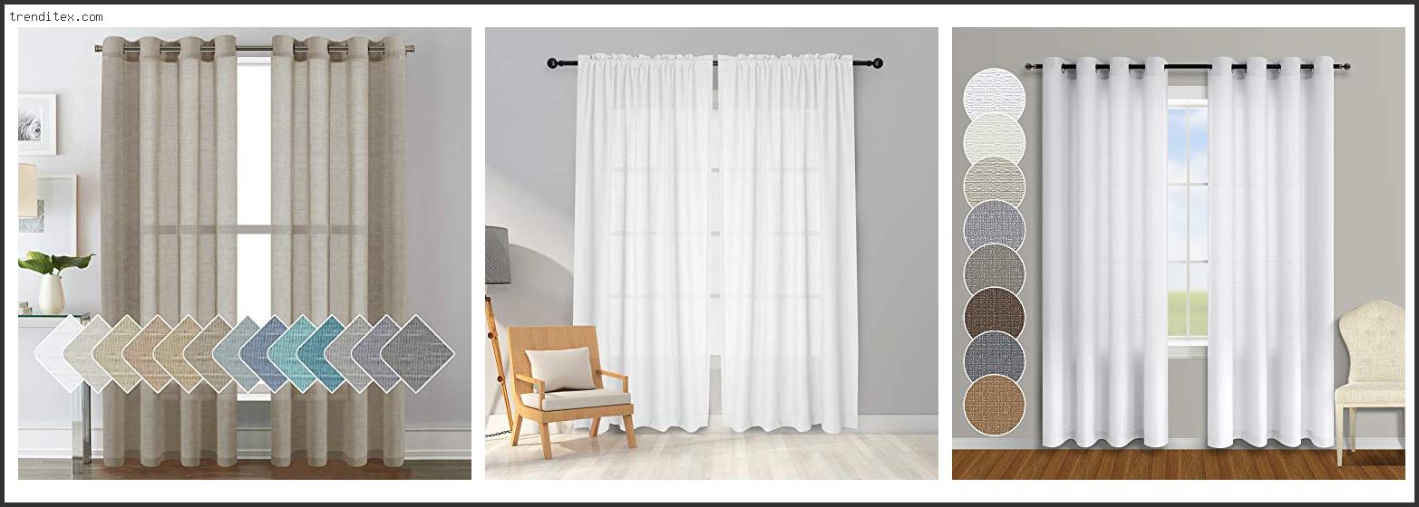 Top 10 Best Semi Sheer Curtains [2022] Trendi Tex
