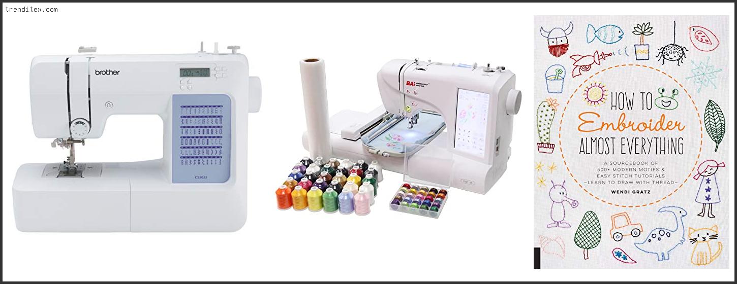 Top 10 Best Affordable Embroidery Machine [2022] Trendi Tex